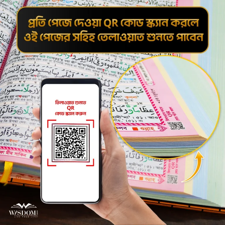 প্রতি-পেজে-দেওয়া-QR-কোড-স্ক্যান-করলে-ওই-পেজের-সহিহ-তেলাওয়াত-শুনতে-পাবেন।